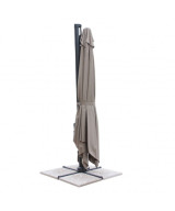 OMBRELLONE GARNET NERO P/L 3 X 4 TELO TAUPE