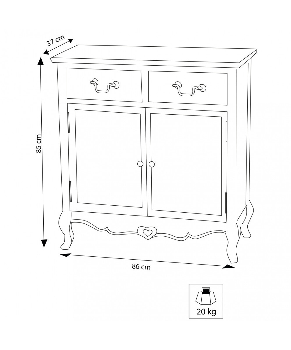 CREDENZA CUORE