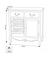 CREDENZA CANTINA CUORE