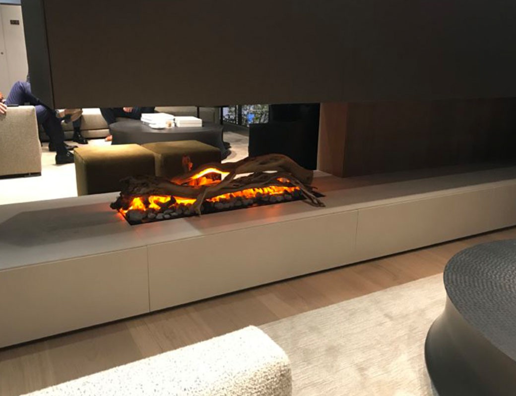 Caminetto MaisonFire elettrico ad acqua BRACE 50 e 100 METAL