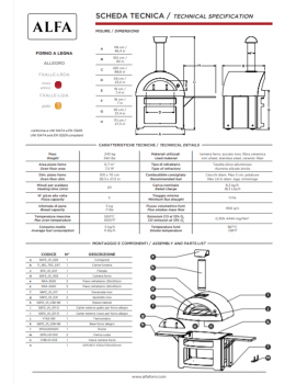 Forno Pizza mod. ONE a legna