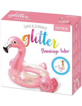 INTEX Gonfiabile Salvagente Fenicottero Glitter Rosa 56251 INTEX Gonfiabile Salvagente Fenicottero Glitter Rosa 56251