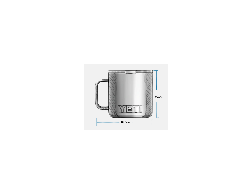 YETI tazza nera Rambler da 14 oz