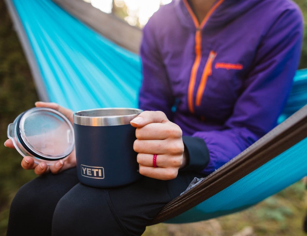 YETI tazza nera Rambler da 14 oz