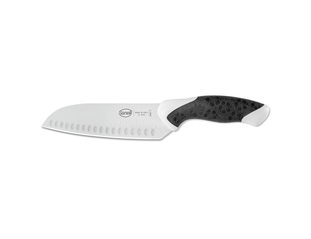 Sanelli coltello Santoku olivato 17 cm Sakura