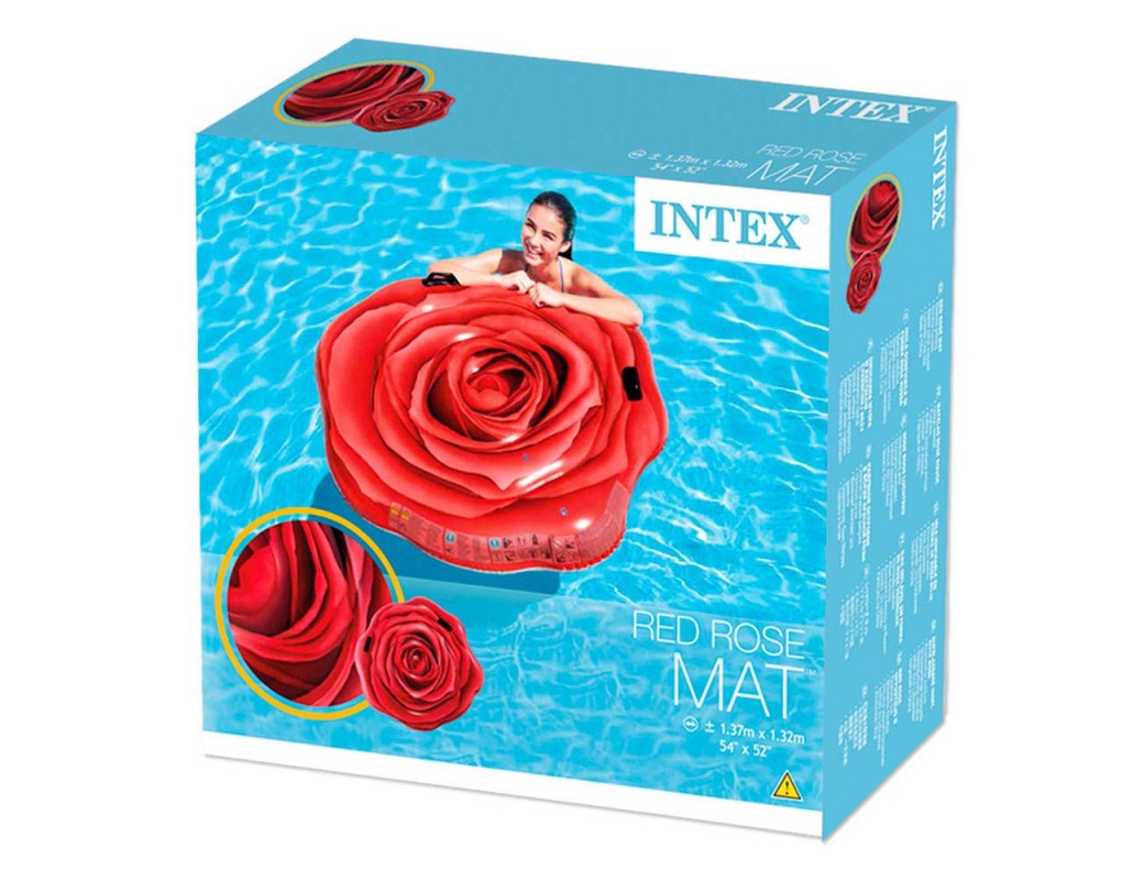 INTEX Gonfiabile Materassino Rosa Rossa 58783